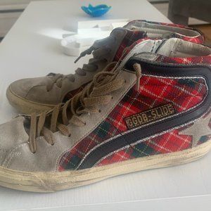 Golden Goose - GGDB size 38 Plaid hightops